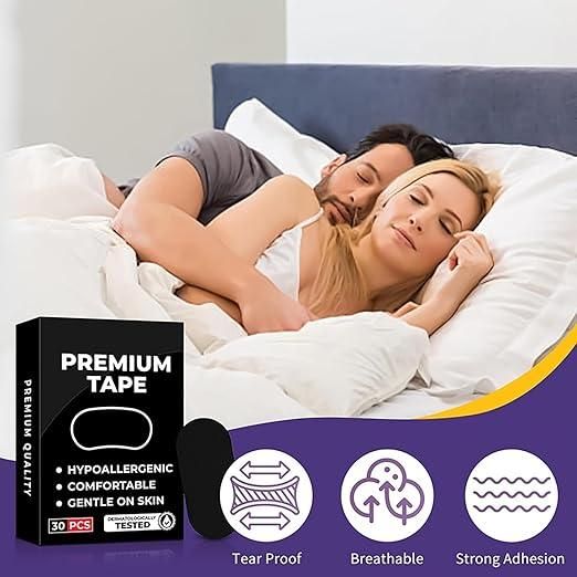 Premium Hypoallergenic Mouth Tape for Better Sleep, Snoring Relief & Night time Wellness